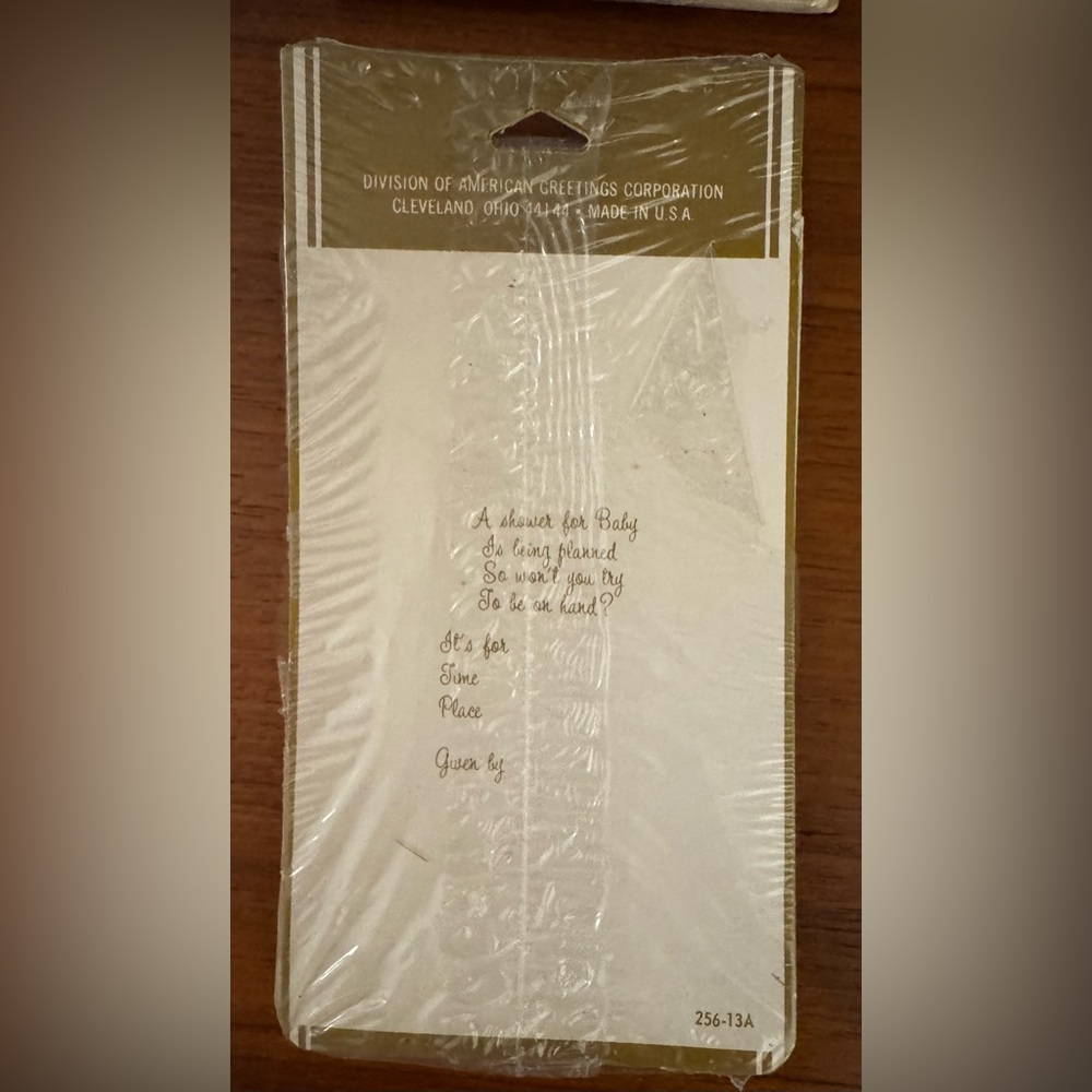 Bundle—Unused Vintage 60s-70s Baby Shower Invitations/Birth Anmts—1 NIB! - Picture 3 of 14